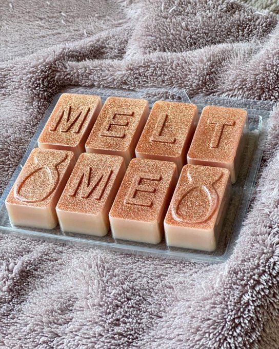 Grosse Plaquette de fondants pailletés "Melt Me" (fais-moi fondre)