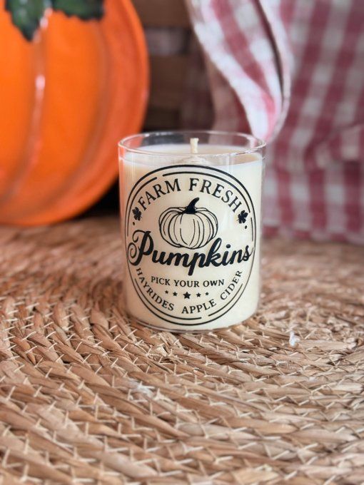 Petite bougie "Farm Fresh Pumpkin" parfum au choix