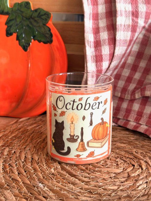 Grande bougie "October" parfum Grimoire ancien 