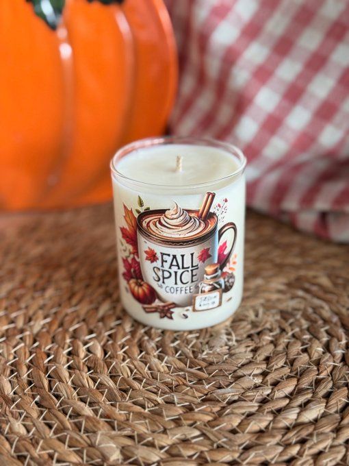 Petite bougie "Fall Spice Coffee" parfum Thé à la Cannelle
