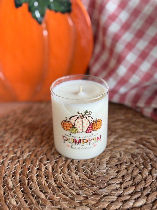 Petite bougie "Autumn wishes Pumpkin kisses" parfum Bretzel