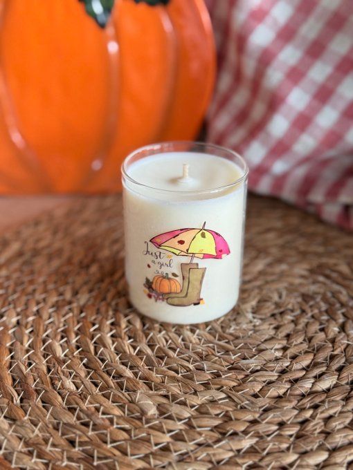 Petite bougie "Just a girl" parfum Marrons