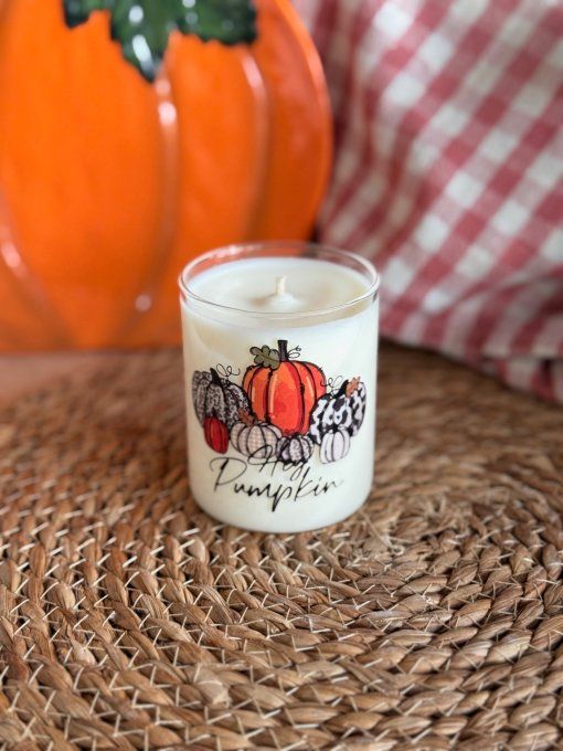 Petite bougie "Hey Pumpkin" parfum Brioche à la cannelle