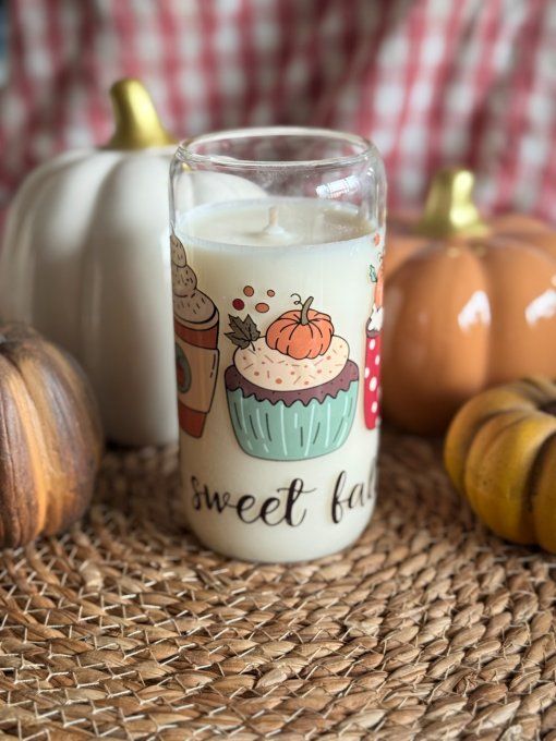 Grande bougie "Sweet Fall" parfum Cookie à la crème