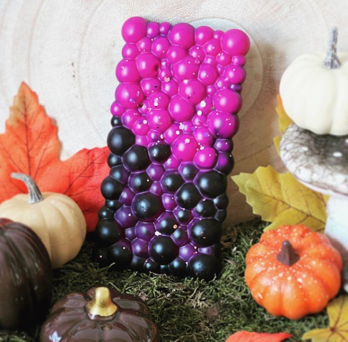 Plaquette bouillonnante de fondant parfumée parfum au choix