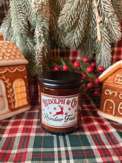 Bougie ambrée de Noel parfum Sapin de Noel