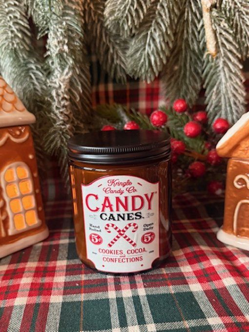 Bougie ambrée de Noel parfum Sucre d'orge version 2