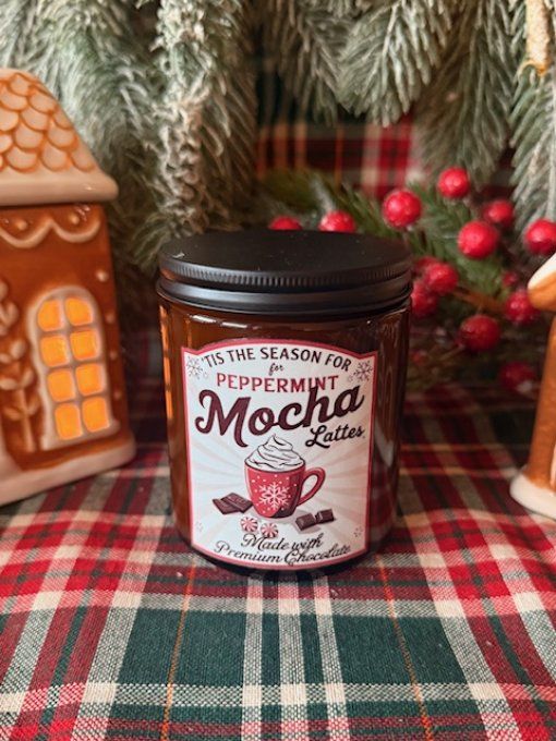 Bougie ambrée de Noel parfum Macchiato