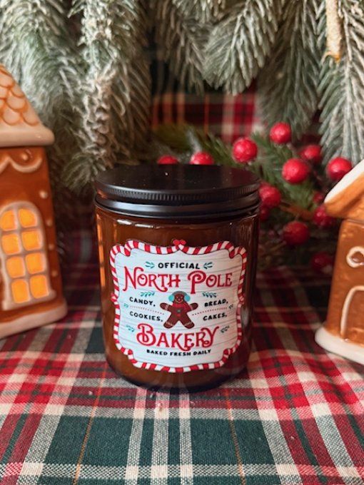 Bougie ambrée de Noel parfum Chocolat orange