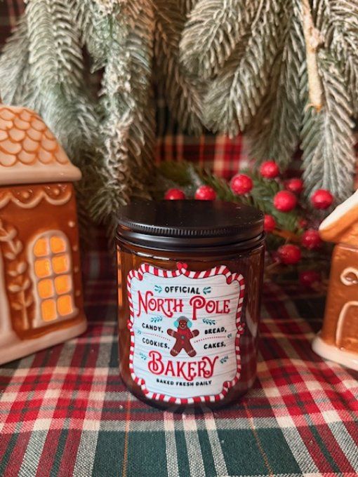 Bougie ambrée de Noel parfum Tiramisu