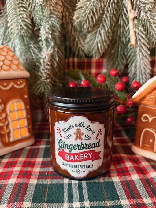 Bougie ambrée de Noel parfum Tiramisu version 2