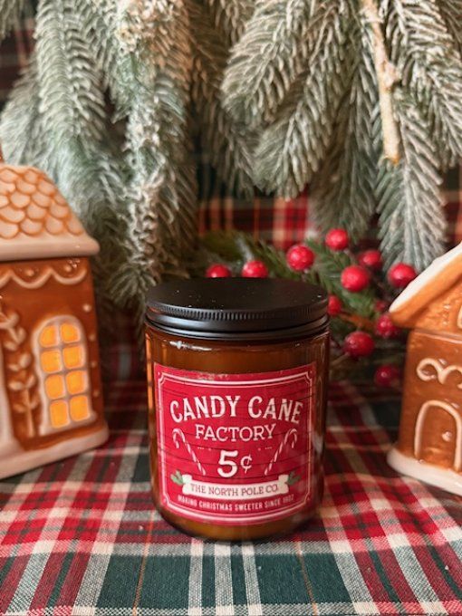 Bougie ambrée de Noel parfum Nougat