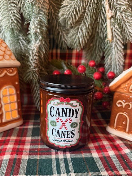 Bougie ambrée de Noel parfum Nougat version 2