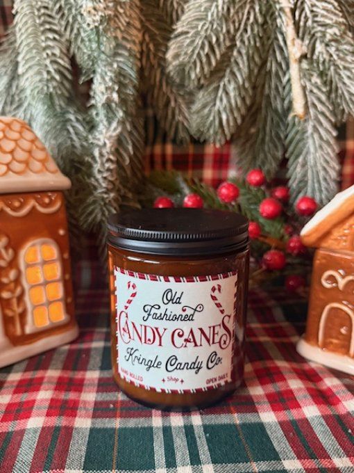 Bougie ambrée de Noel parfum Bretzel