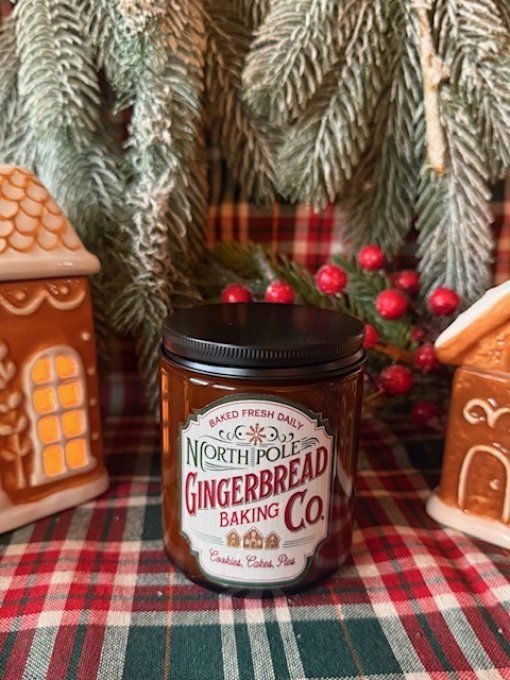 Bougie ambrée de Noel parfum Bretzel version 2