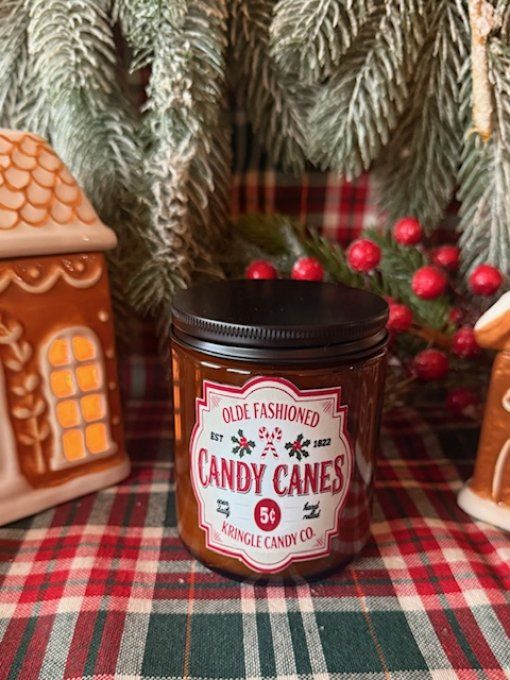 Bougie ambrée de Noel parfum pomme cannelle version 2