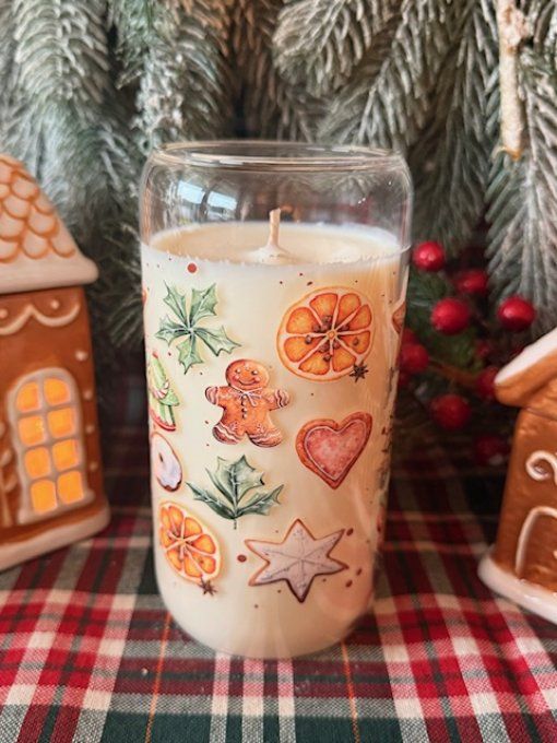 Grande bougie "Epices de Noel" parfum au choix 