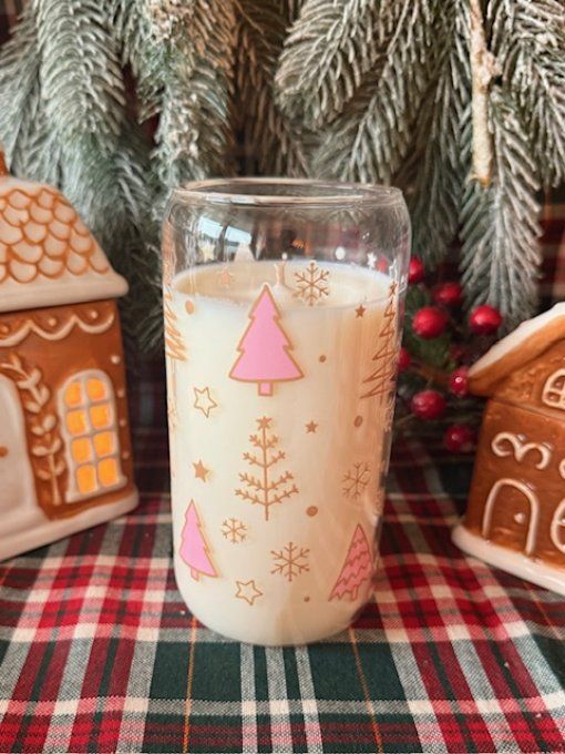 Grande bougie "Sapin girly" parfum au choix  