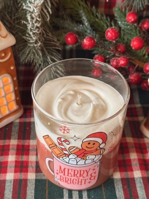 Grande bougie gourmande parfum au choix