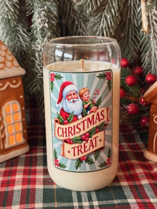 Grande bougie "Christmas treat" parfum baies givrées