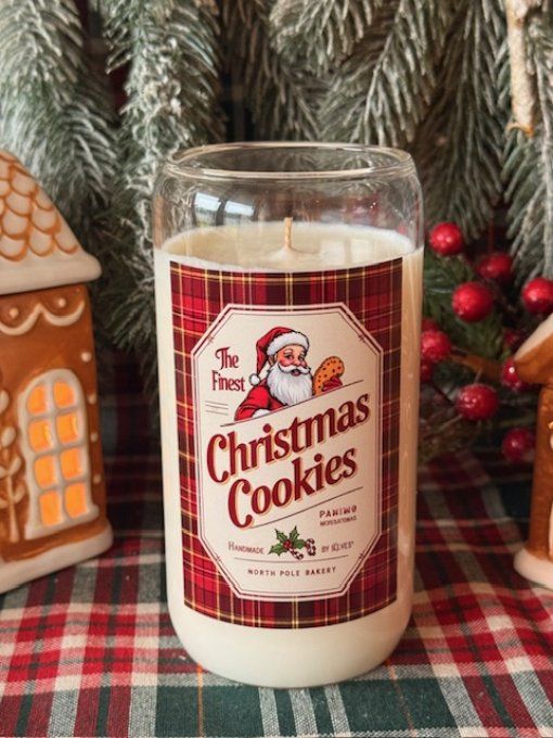 Grande bougie "Christmas cookies" parfum cookies de noel