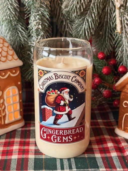 Grande bougie "Gingerbread Gems" parfum Pain d'épices