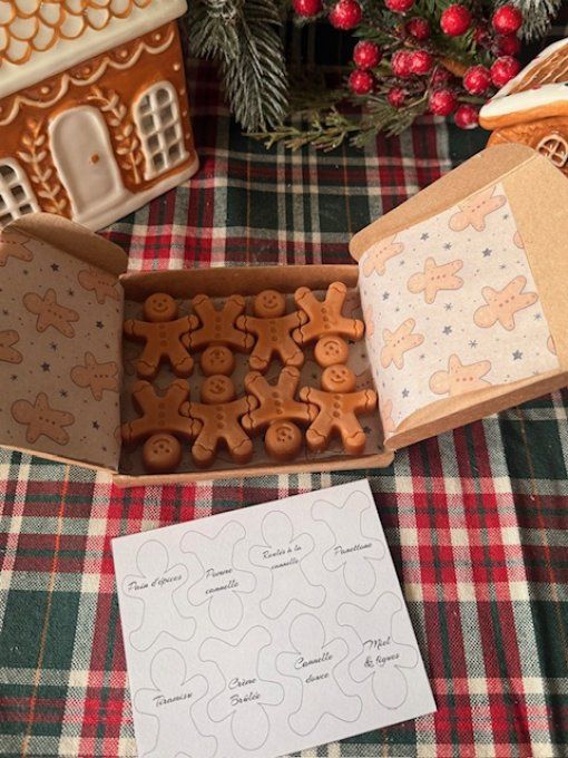 Coffret de fondants parfumés "bonhommes de noel"   
