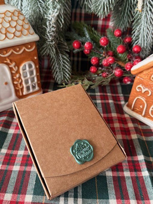 Coffret de fondants parfumés "cadeaux de noel"  