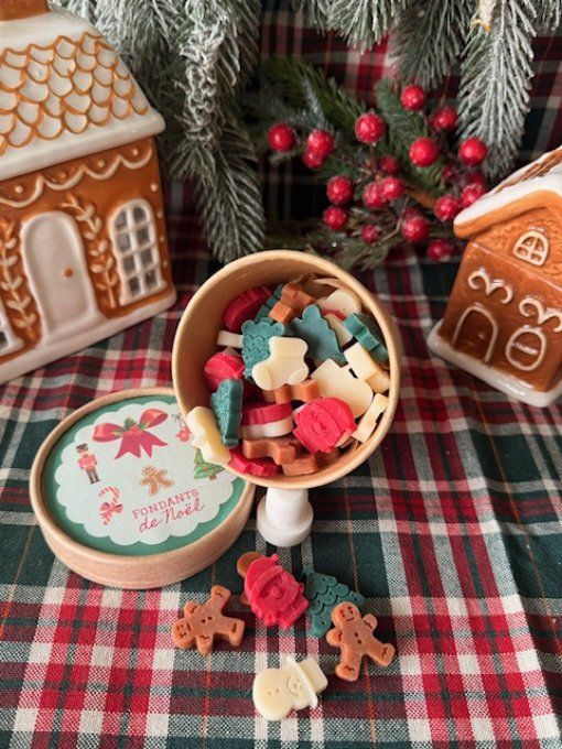 Pot de fondants miniatures de noël parfum au choix