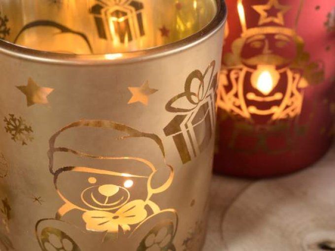 Bougie de Noël coulage simple modèle au choix 