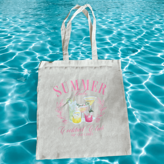 Tote Bag Summer Cocktail Club