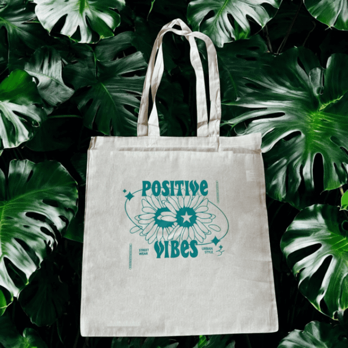 Tote Bag Positive Vibes