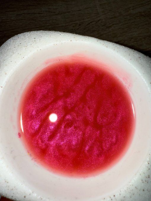 Plaquette pailletée de fondant parfumé couleur et parfum au choix