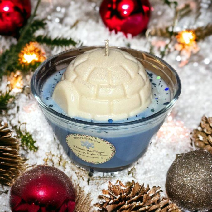 Bougie Igloo parfum Flocon de neige