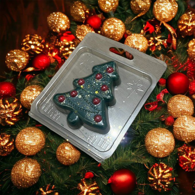 Plaquette de fondant sapin individuel parfum au choix