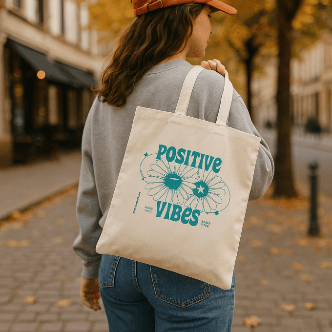 Tote Bag Positive Vibes