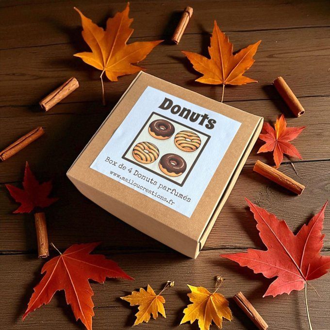 Box de 4 Donuts parfumés "Plaisir gourmand"