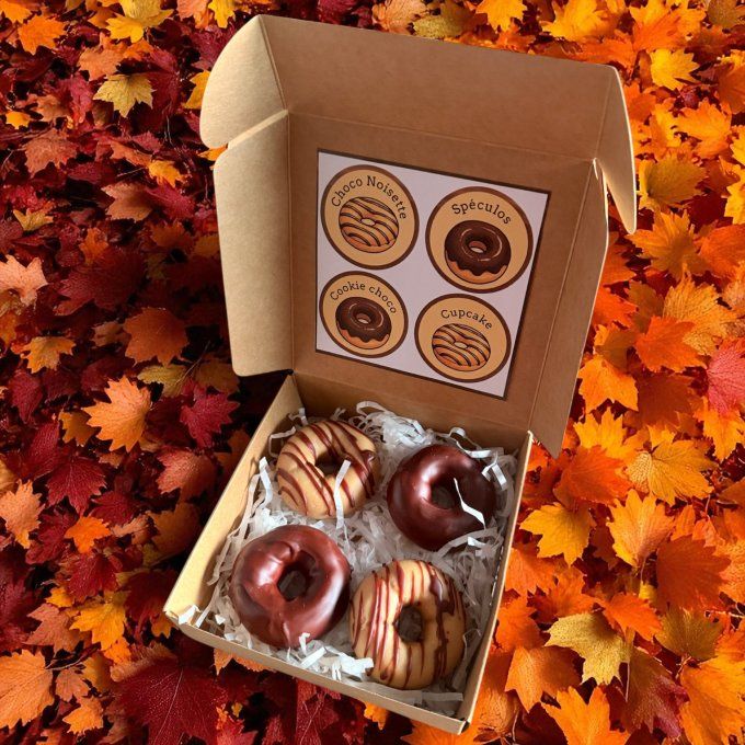 Box de 4 Donuts parfumés "Plaisir gourmand"