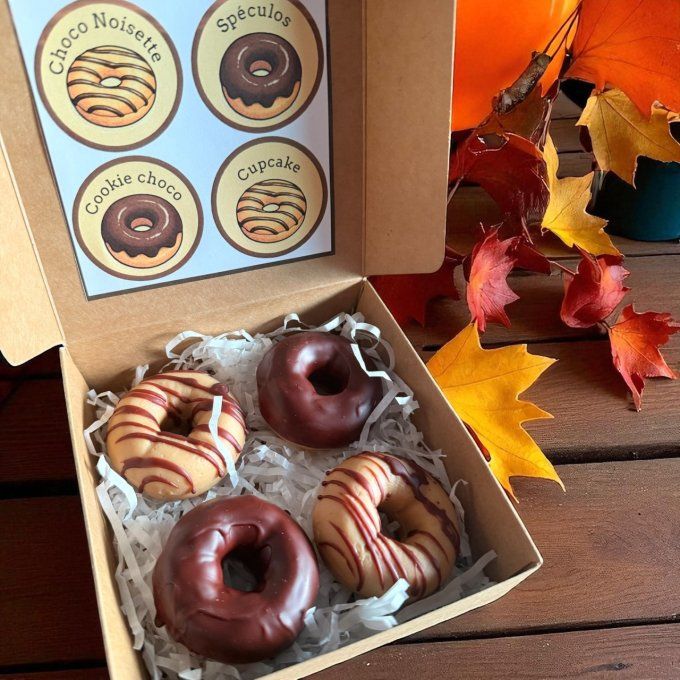 Box de 4 Donuts parfumés "Plaisir gourmand"
