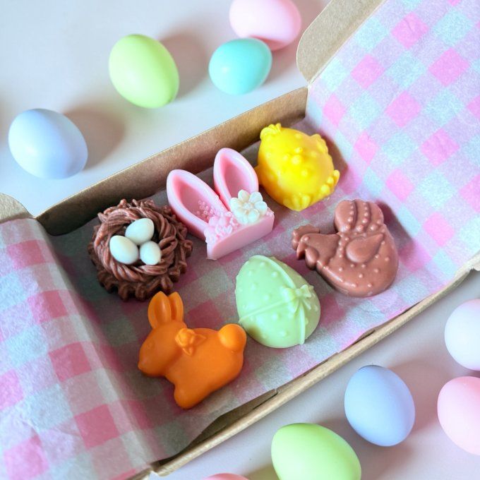 Coffret de Pâques de 6 fondants parfumés 