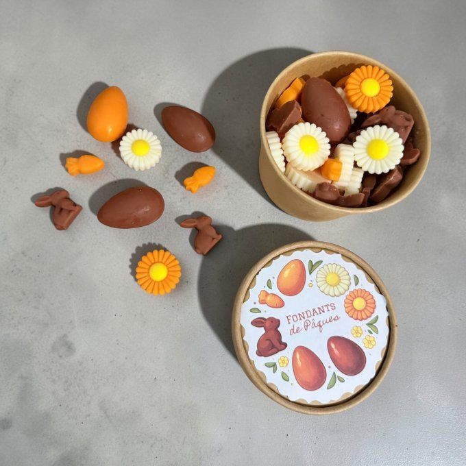 Pot de fondants miniatures de Pâques parfum au choix 