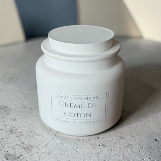 Bougie en jesmonite "Pot design" parfum au choix 