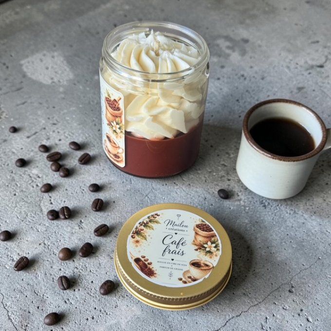 Bougie gourmande parfum Café frais