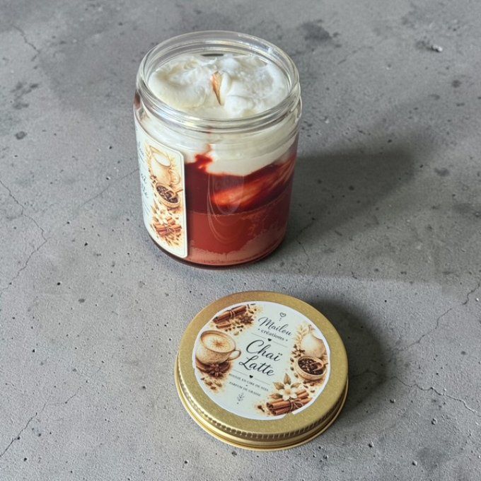 Bougie gourmande parfum Chaï Latte