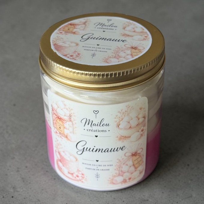 Bougie gourmande parfum Guimauve