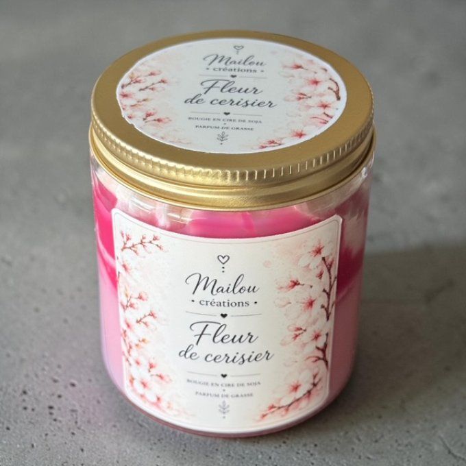 Bougie gourmande parfum Fleur de Cerisier