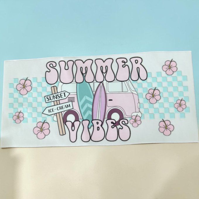 Grande bougie "Summer Vibes" parfum au choix