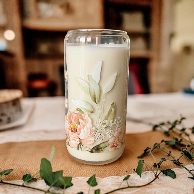 Grande bougie "Etendue de Fleurs" parfum au choix