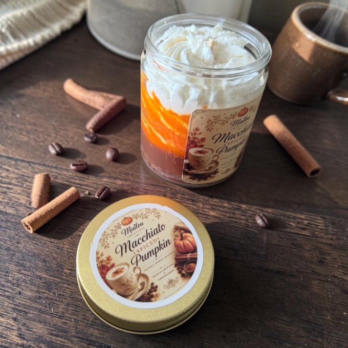 Bougie gourmande parfum Macchiato Spiced Pumpkin
