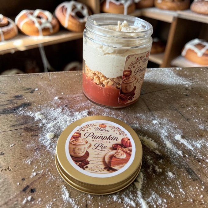 Bougie gourmande parfum Pumpkin Spice Pie